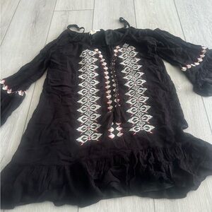 Exist Black Embroidered Top